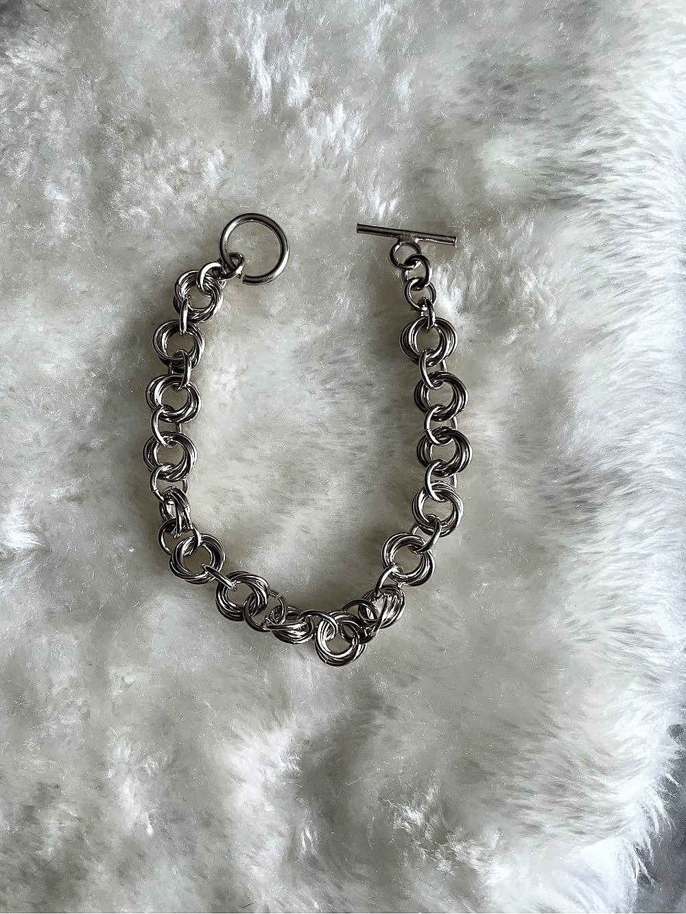 Silver-Tone Link Bracelet Like New